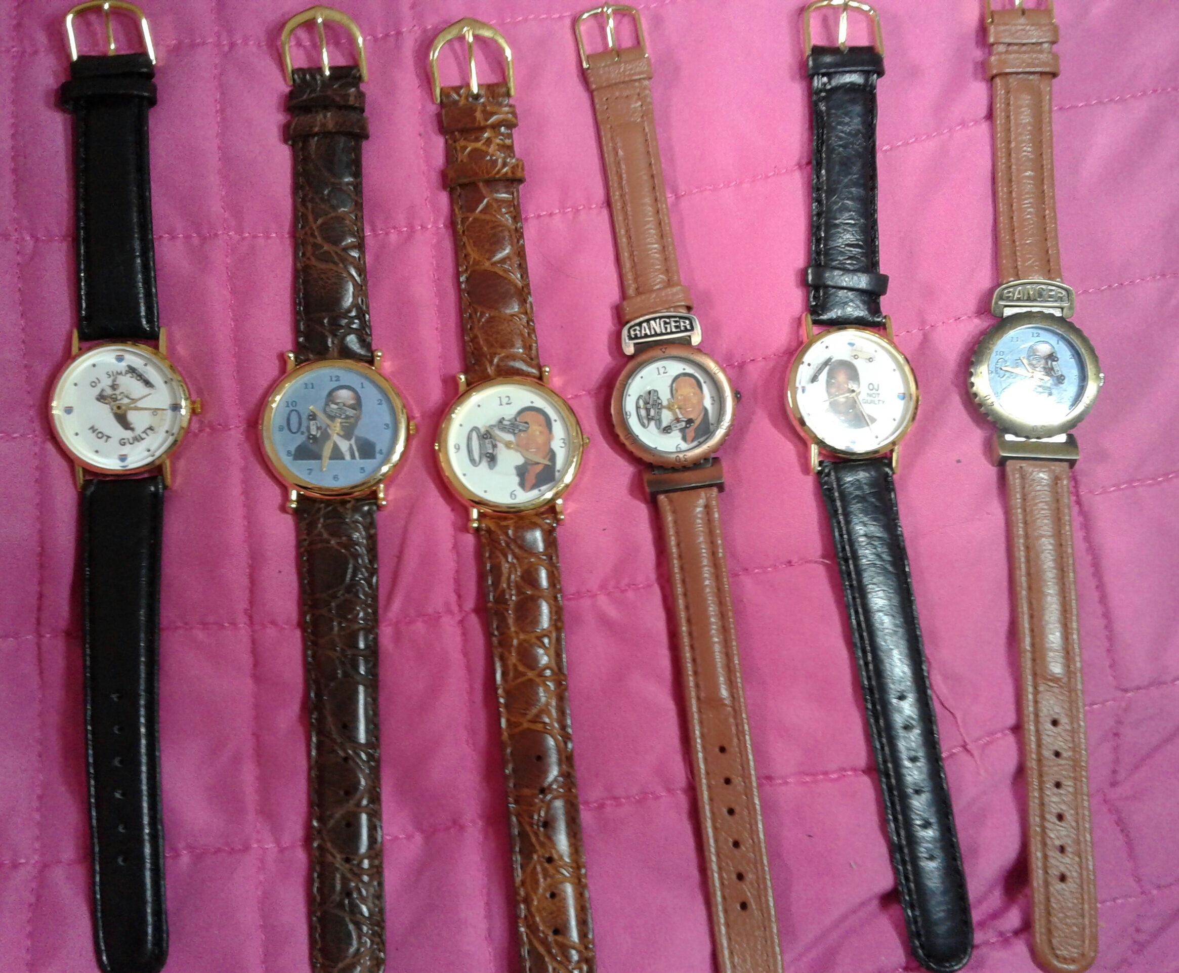 Vintage Collectible OJ Simpson Wrist Watch