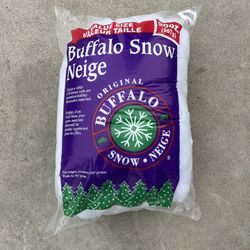 Artificial Snow, - Brand New 20 Ounce. Original Buffalo Snow • Neige. 100% Polyester and is Flame Retardant.