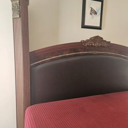 Signature Design King Bedroom Set; Dark Rose
