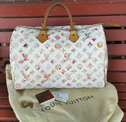 Louis Vuitton 35 Speedy Watercolour Aquarelle Monogram Limited Edition Bag