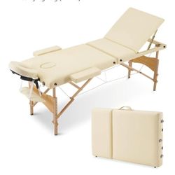 Massage Tables Portable Lash Bed for Eyelash Extensions 73 inch Long Tattoo Table Height Adjustable Professional 3-Fold Lightweight Facial Salon Spa 