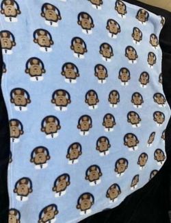Garanimals Monkey Captain Sailor Blue Baby Blanket
