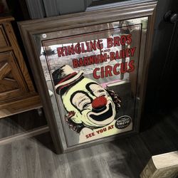 Vintage Rare Ringling Bros And Barnum And Bailey Mirror