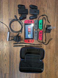 Nintendo Switch Bundle – Excellent Condition + Extra Joy-Cons & Accessoriess & Accessories