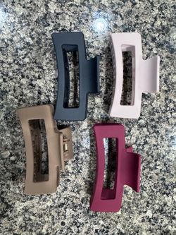Silicone 4pcs hair claw clips