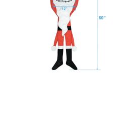 Disney, The Nightmare Before Christmas, Jack Skellington "Hang On " Outdoor Decoration, 5 feet Tall, Nylon, Red