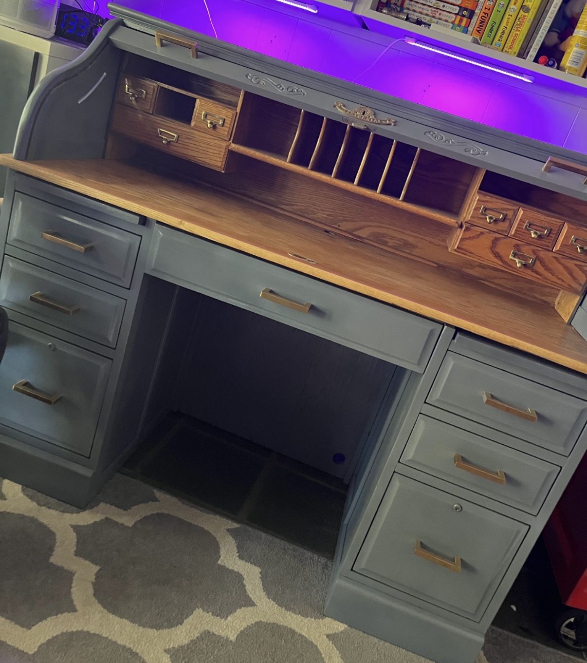 Antique Roll Top Desk