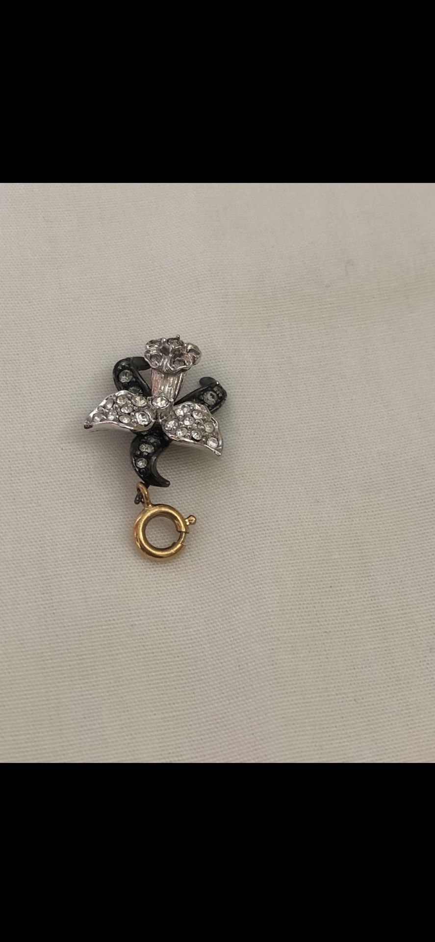 Nolan Miller Crystal Orchid Pendant/Charm