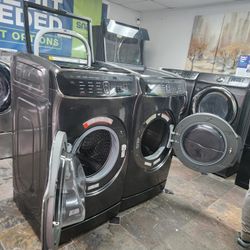 SAMSUNG SET STEAM DOUBLE WASHER AND STEAM DOUBLE DRYER FLEX 