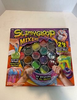 SlimyGloop Mix'Ems 24 Containers of Ready-Made SlimyGloop