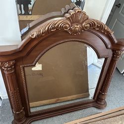 Solid Wood Vintage Dresser Mirror