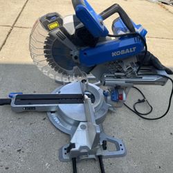 Kobalt Compact 10in 15 Amp Dual Bevel Sliding Compound Corded  Miter Saw
