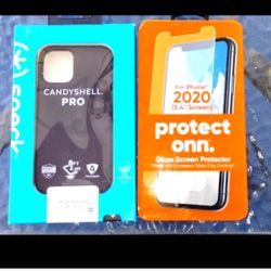 iPhone 2020 5.4" screen protector & case bundle