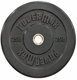 25 LB. PowerMax Olympic Rubber Weight Plates – Brand New (Pair of 2)
