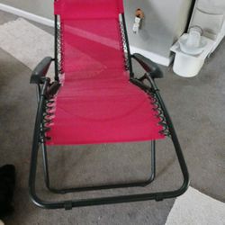 New Red Anti-gravity Lounger/ Outdoor Chair