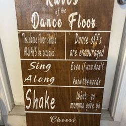 Wedding Dance Floor Sign
