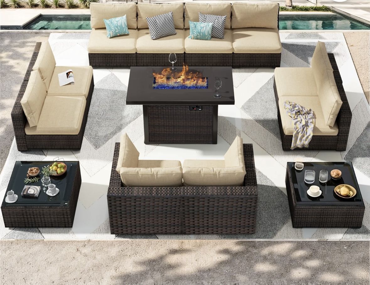 Outdoor 13 Piece Patio Furniture