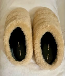 Proenza Schouler Rondo shearling slippers NEW