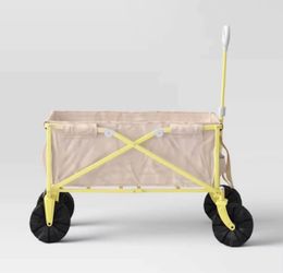 Flat Folding Wagon without Cargo Net Tan - Sun Squad