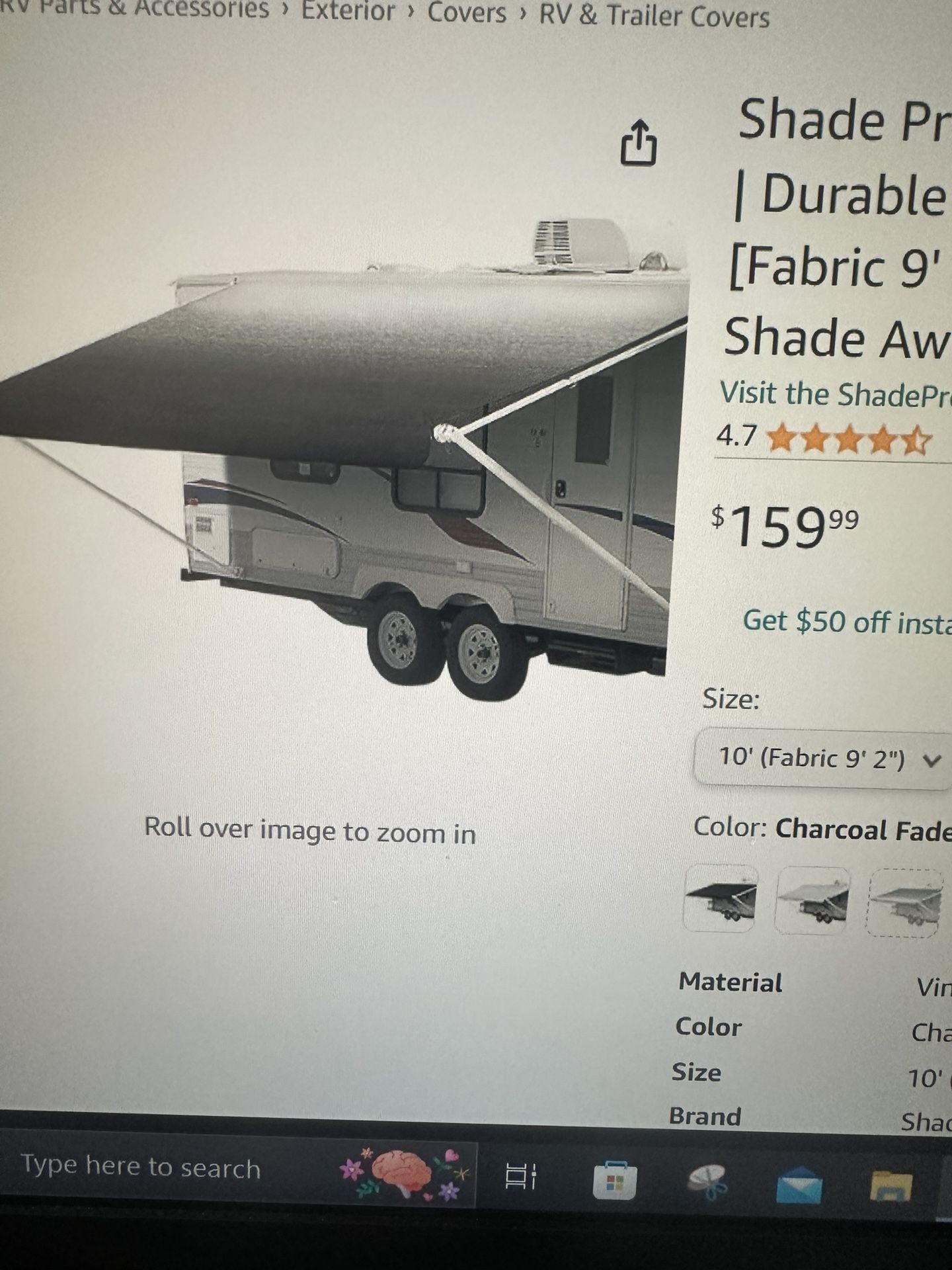 Rv Shade Cover