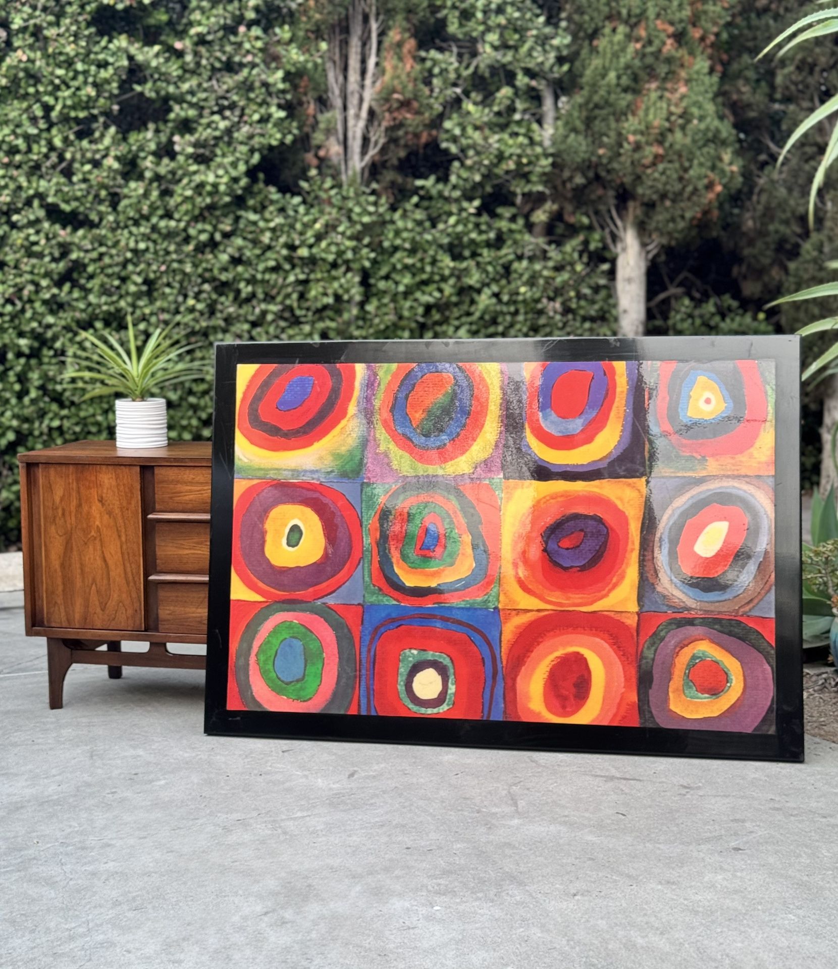 Oversized Wassily Kandinsky Abstract Mid Century Modern MCM Wall Art