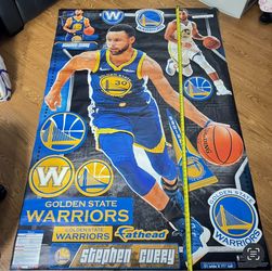 Stephen Curry Golden State Warriors NBA Fathead Life Size 51”x71”
