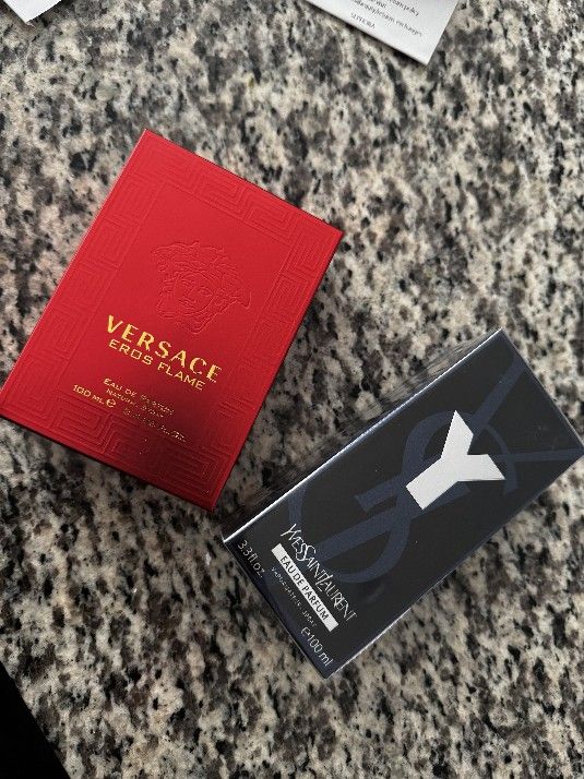 “NEW Versace Eros Flame & YSL Y Colognes With SEPHORA RECEIPTS
