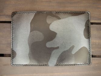 Camo leather wallet