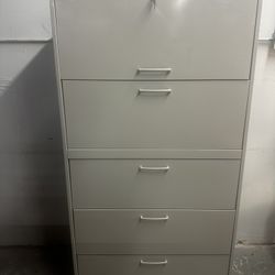 OFFICE/HOME FILE CABINET 5 DRAWERS LATERAL FILE WITH KEYS 