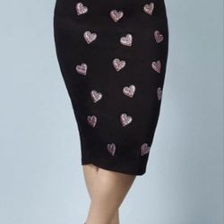 TORRID Rebel Wilson Heart Embroidered Pencil Skirt Size 0X