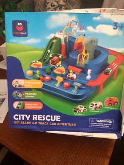 Hahaland City Rescue Track Car Adventure Set