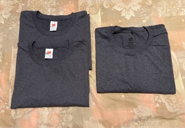 Hanes Charcoal Gray T-Shirts Bundle (3-Pack) - 2XL
