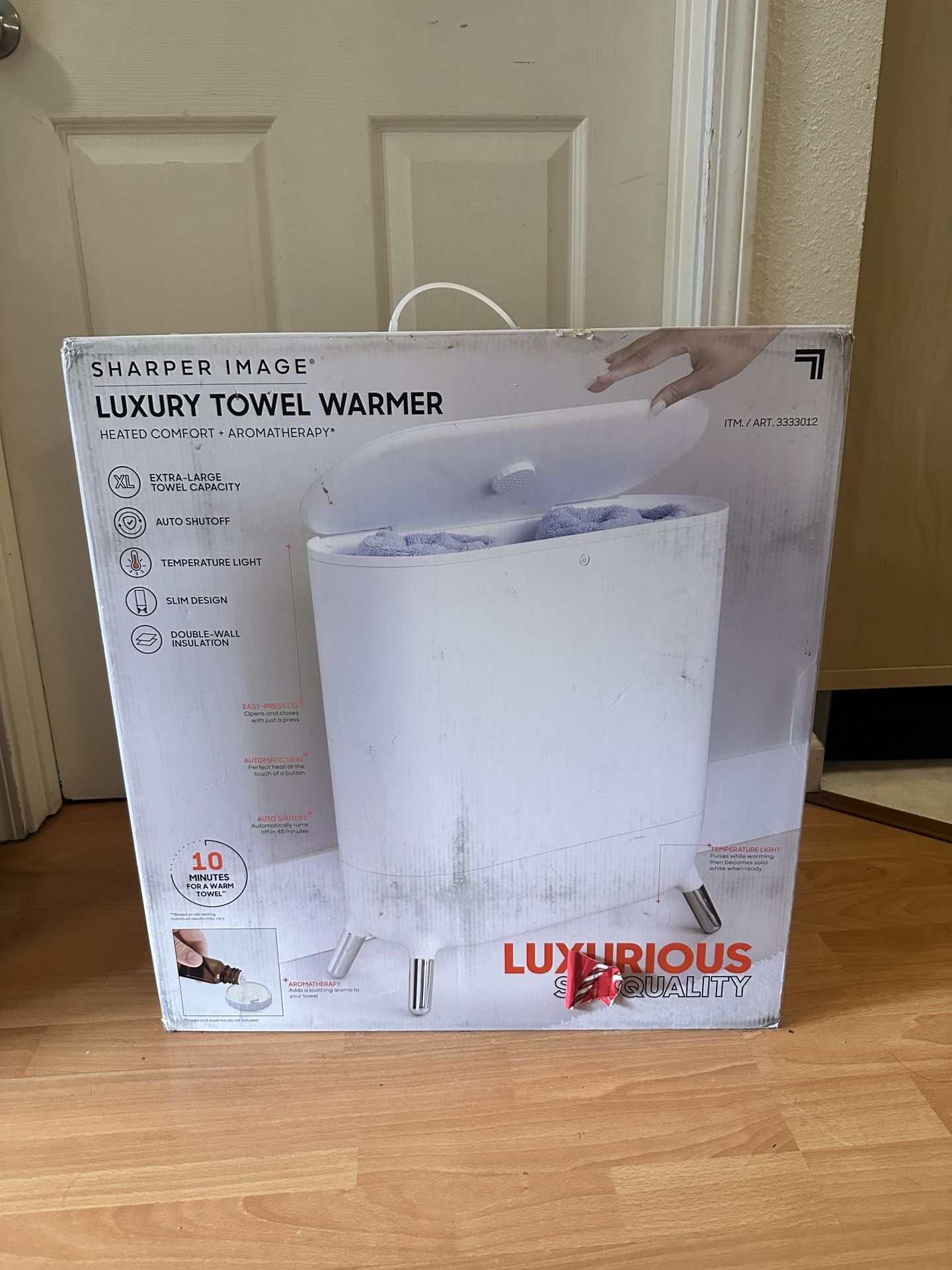 Sharper Image Luxury Towel Warmer – Brand New in Box