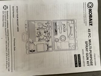 45 Piece  Multi-purpose Spray Gun Kit 