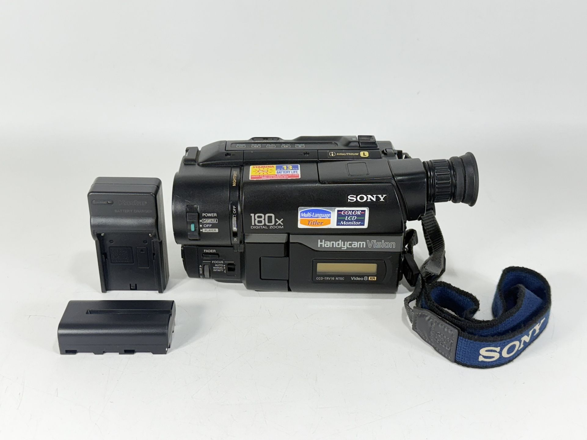 Sony Handycam CCD-TRV16 Video8 XR Camcorder with Nightshot & 180x Digital Zoom