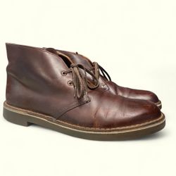 CLARKS Leather Chukka Boots Brown Men’s Size 10M