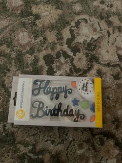 Happy birthday cake decoration