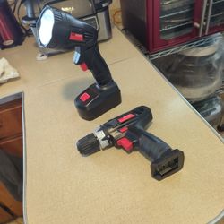 18v Flashlight And 18v 3/8 th Drill