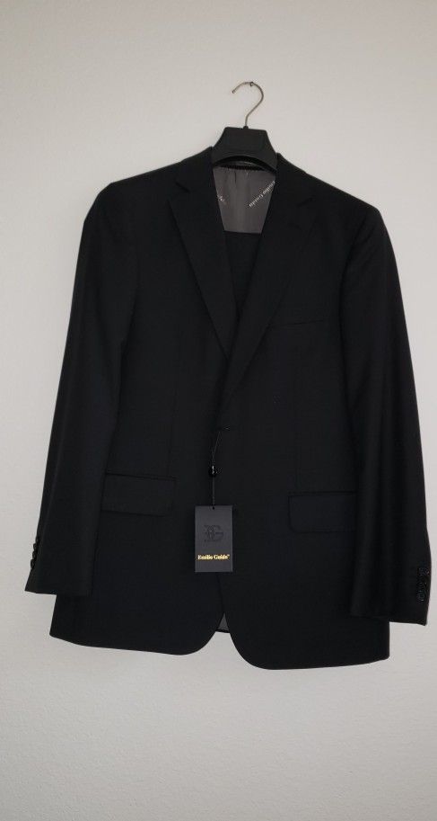 Suit Men Emilio Guido Size 38 100% wool Couture