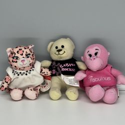 Build A Bear McDonalds Promotional Toys - Lot Of 3 - Good Pre-owned Condition.