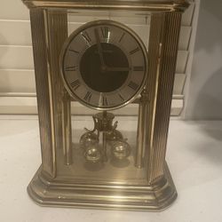 Metal Clock  In Working Condition Corca 1990
