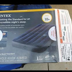 Intex Single High Airbed 10 Inch TWIN Size Airbed Air Mattress