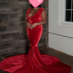 Red Dress For Prom Or Photoshoot