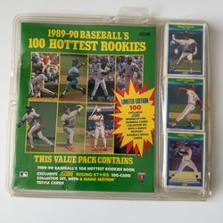 1989-90 baseball’s 100 Hottest Rookies. Factory sealed brand new never opened.