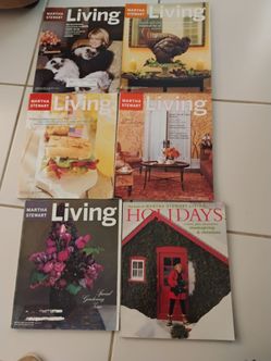 MARTHA STEWART LIVING MAGAZINES 6 ISSUES