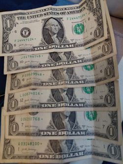 All The dollers have a Star on them