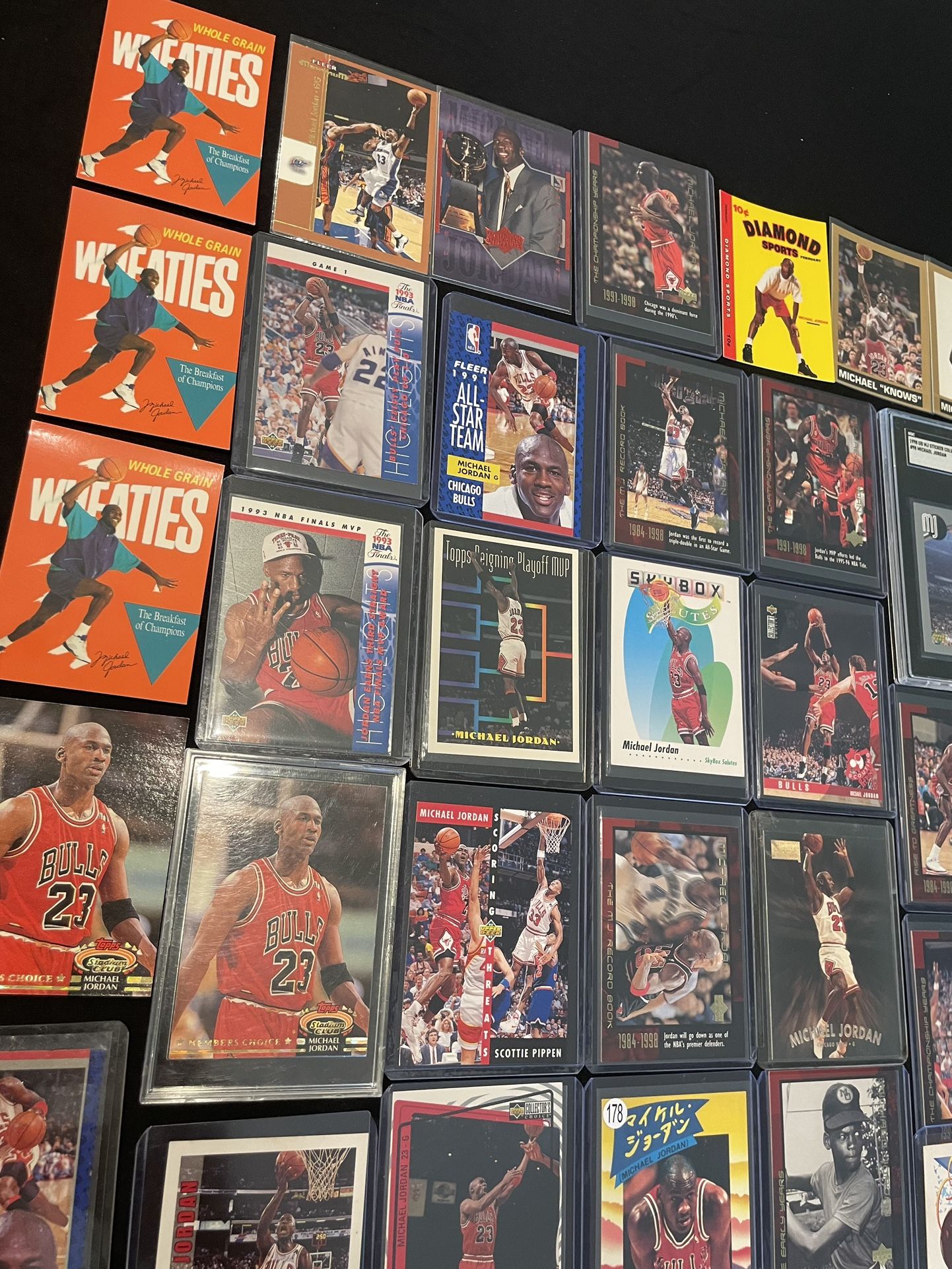 Large Michael Jordan card collection
