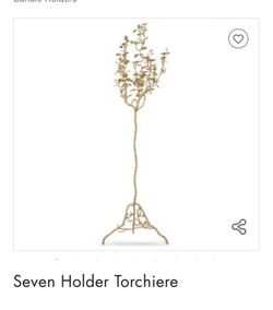Torchiere Seven Candle  Holder 