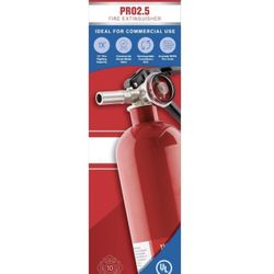 PRO2-5 1-A:10-B:C Fire Extinguisher-Rechargeable (Red)