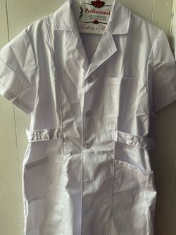 Pinning white nursing dress